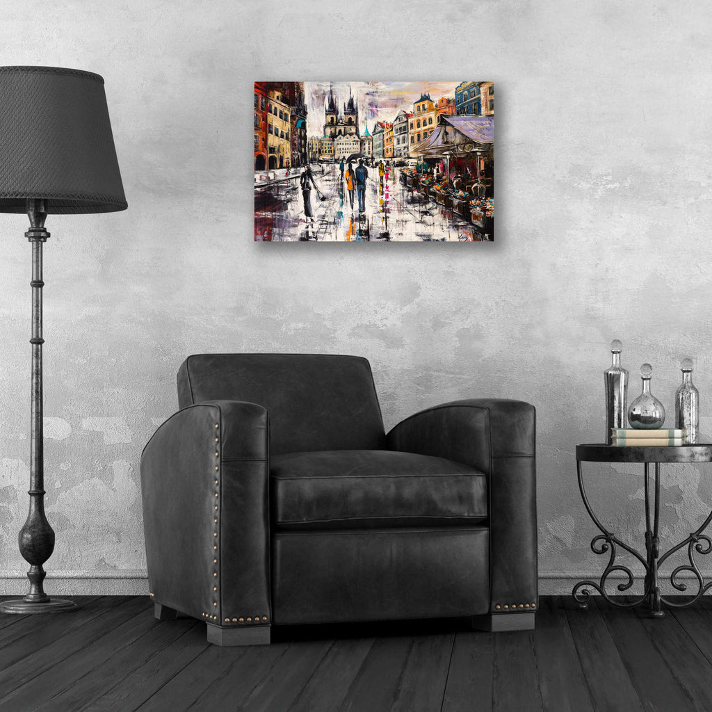 Epic Art 'Prague Staromestska,' Acrylic Glass Wall Art,24x16