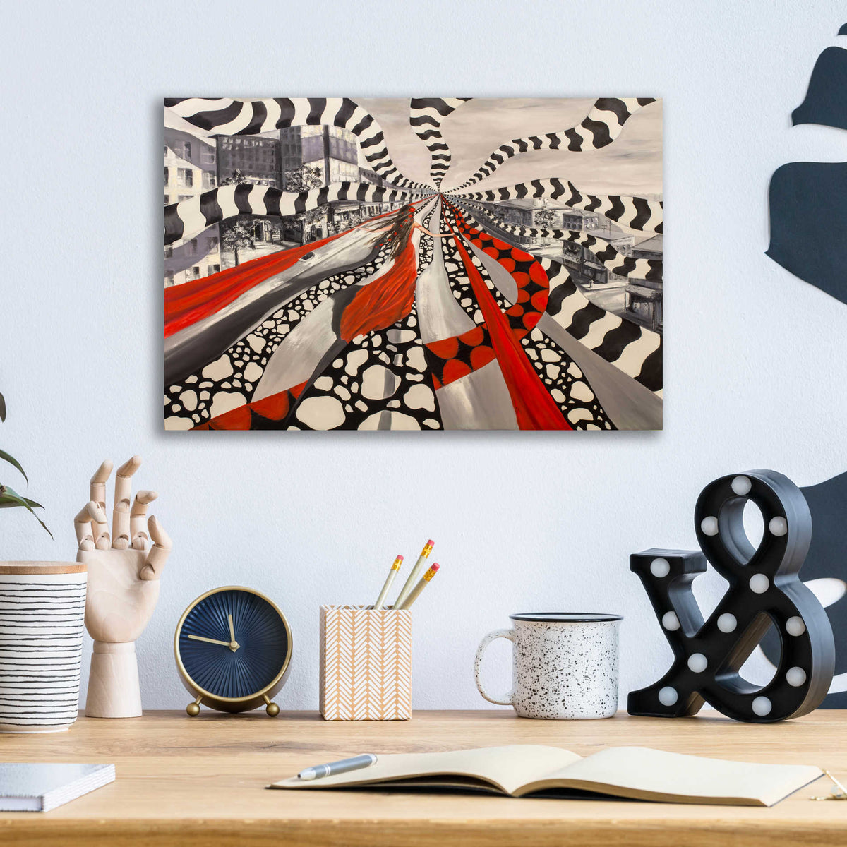 Epic Art 'X And Y,' Acrylic Glass Wall Art,16x12