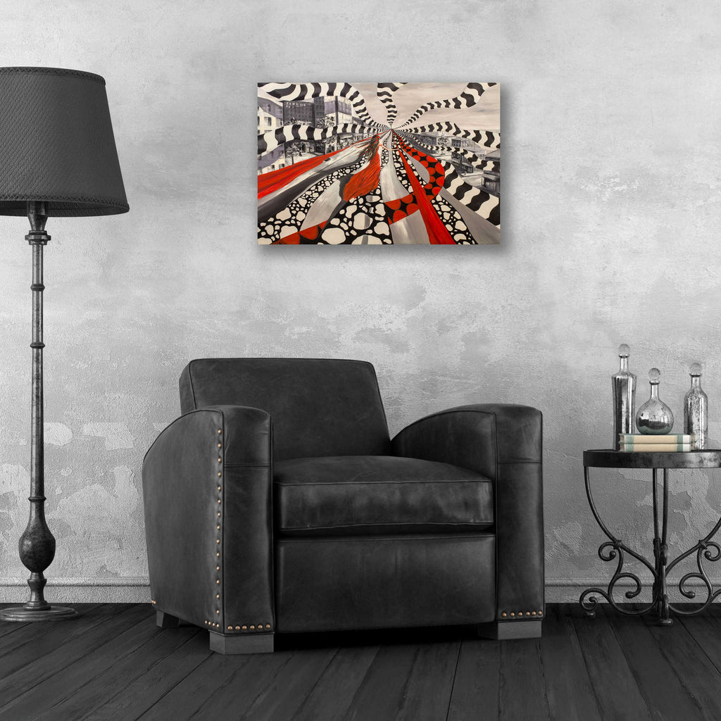 Epic Art 'X And Y,' Acrylic Glass Wall Art,24x16