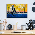 Epic Art 'BRIGHT I' by DB Waterman, Acrylic Glass Wall Art,16x12