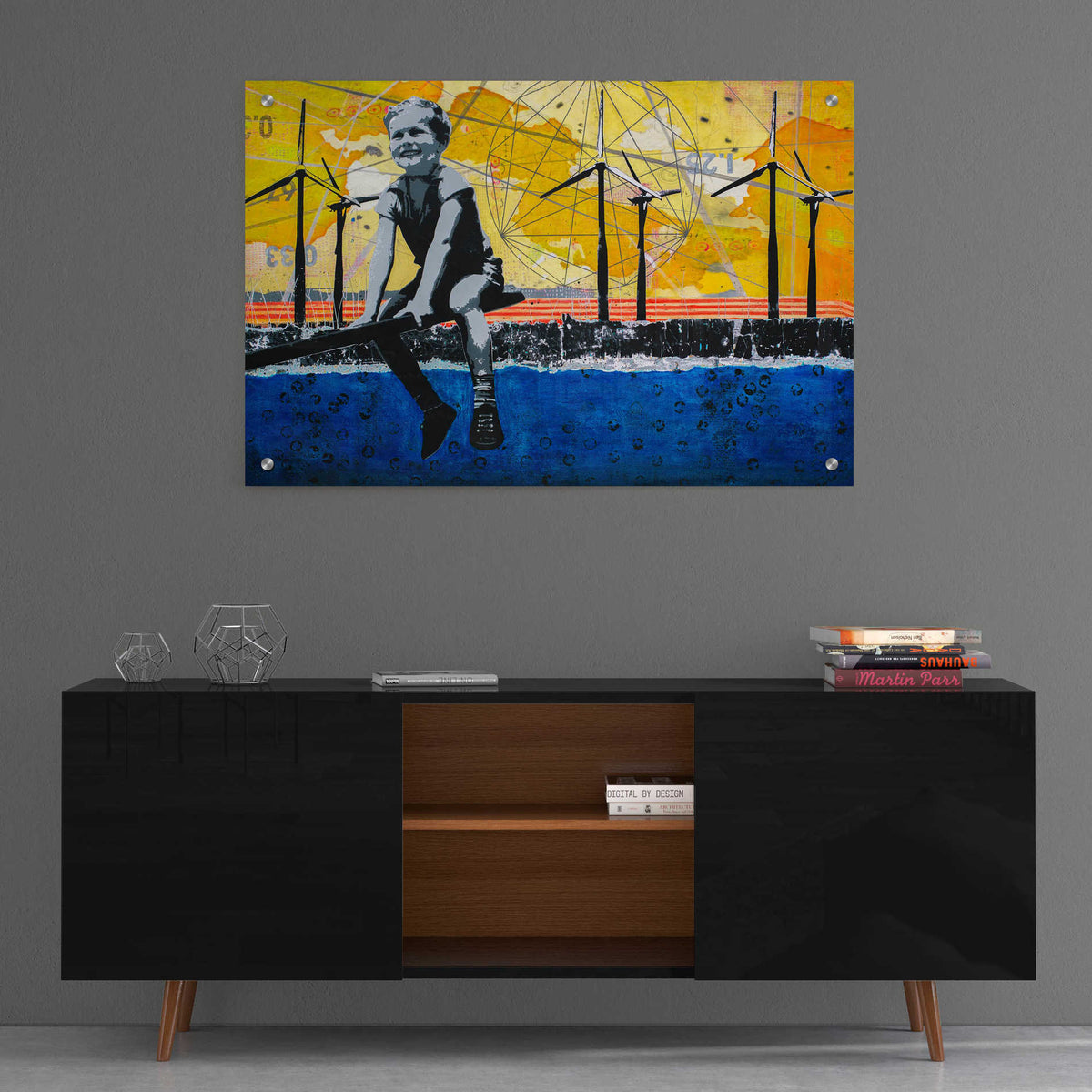 Epic Art 'BRIGHT I' by DB Waterman, Acrylic Glass Wall Art,36x24