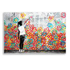 Epic Art 'FLOWER POWER' by DB Waterman, Acrylic Glass Wall Art