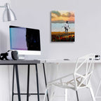 Epic Art 'POPPIES' by DB Waterman, Acrylic Glass Wall Art,12x16