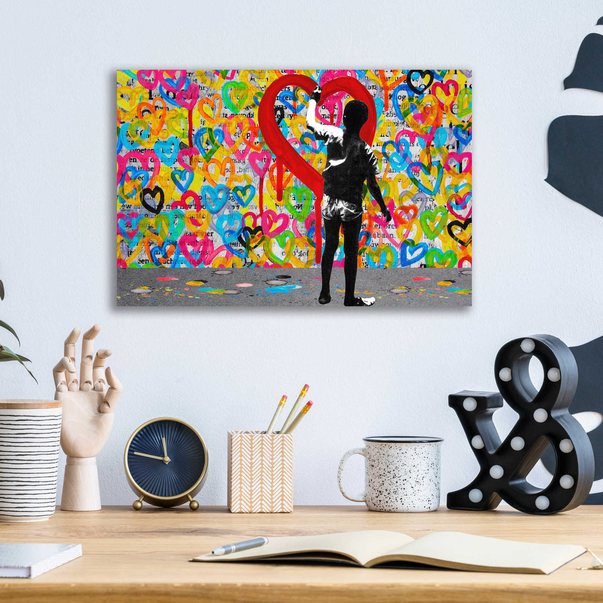 Epic Art 'PUT MY HEART INTO IT' by DB Waterman, Acrylic Glass Wall Art,16x12
