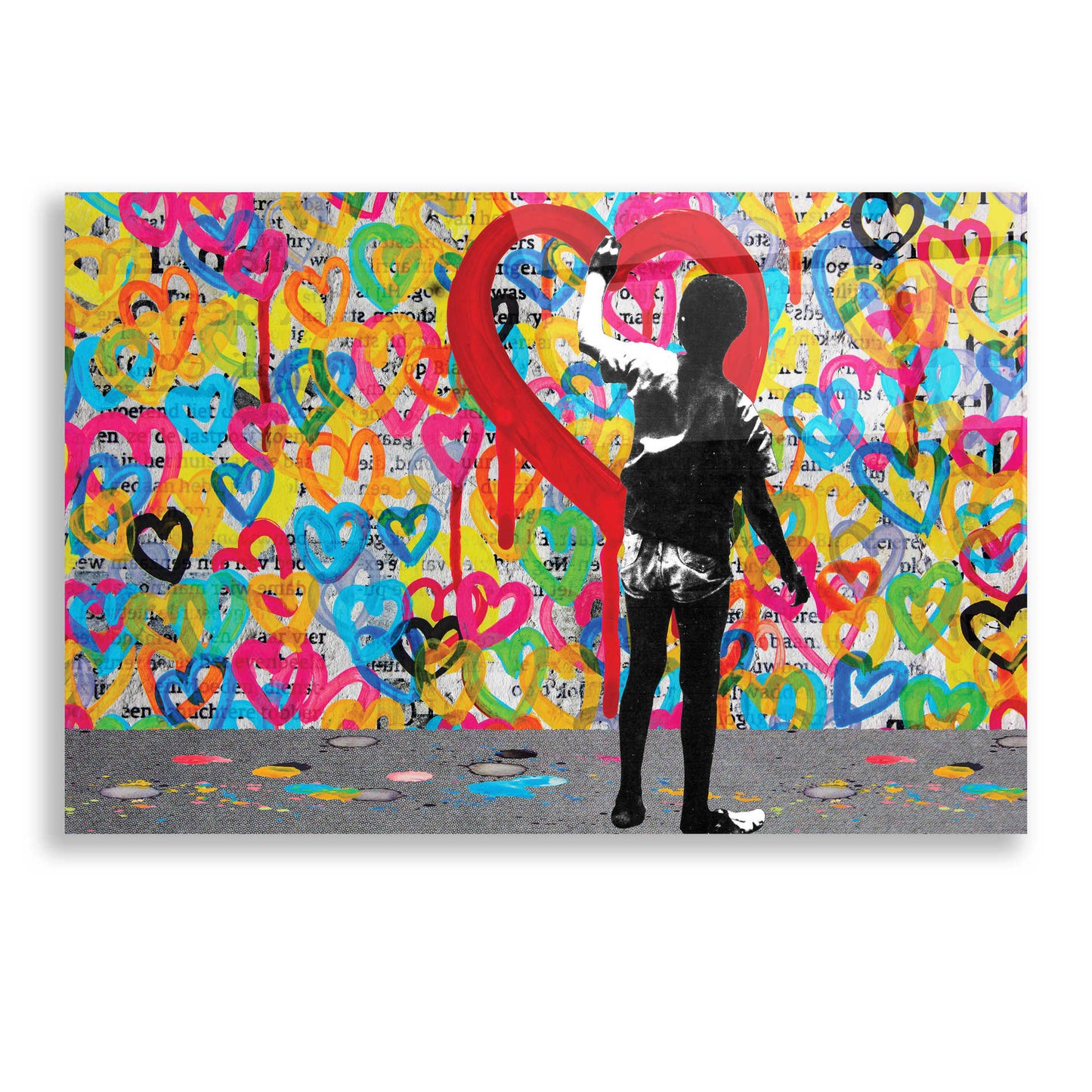 Epic Art 'PUT MY HEART INTO IT' by DB Waterman, Acrylic Glass Wall Art,24x16