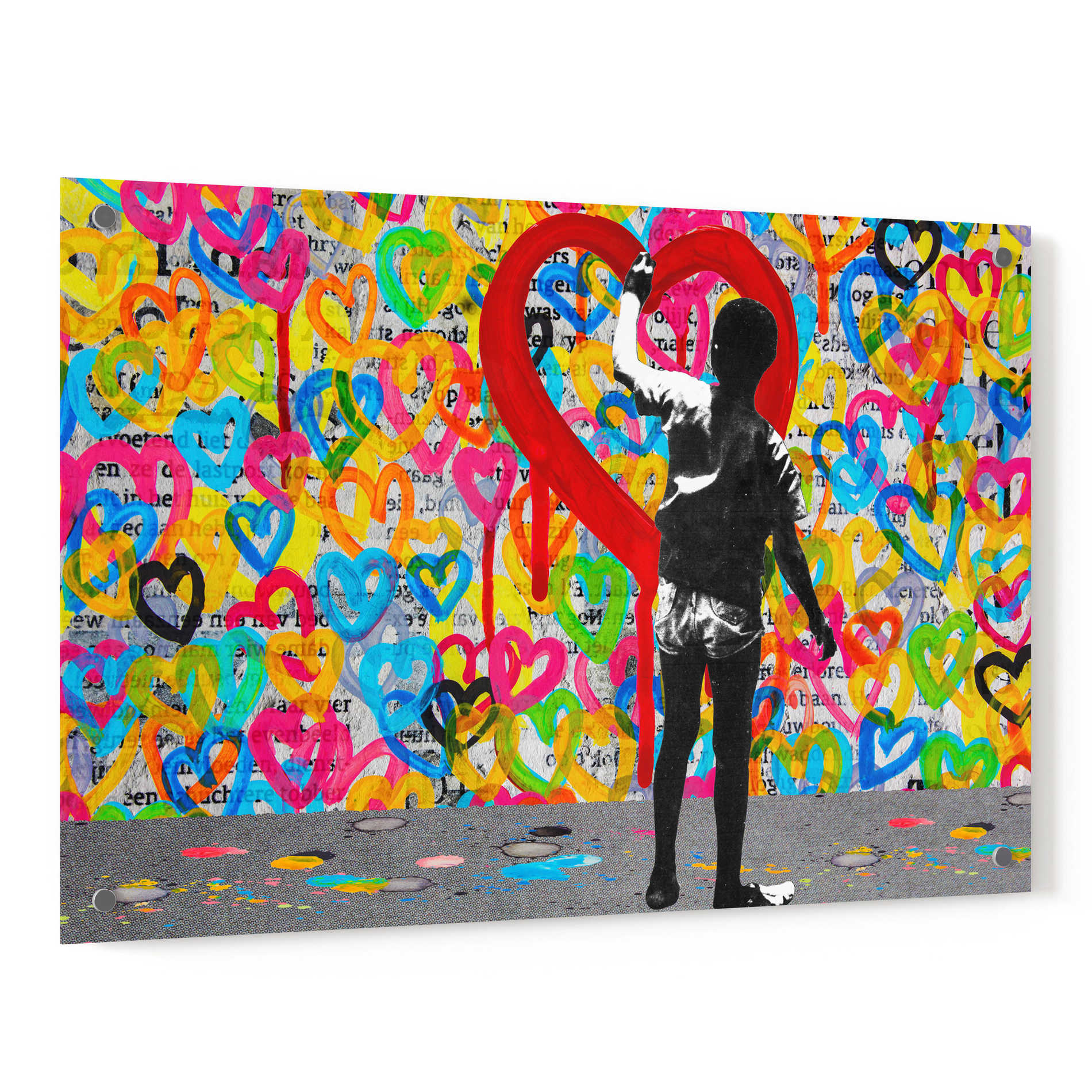 Epic Art 'PUT MY HEART INTO IT' by DB Waterman, Acrylic Glass Wall Art,36x24