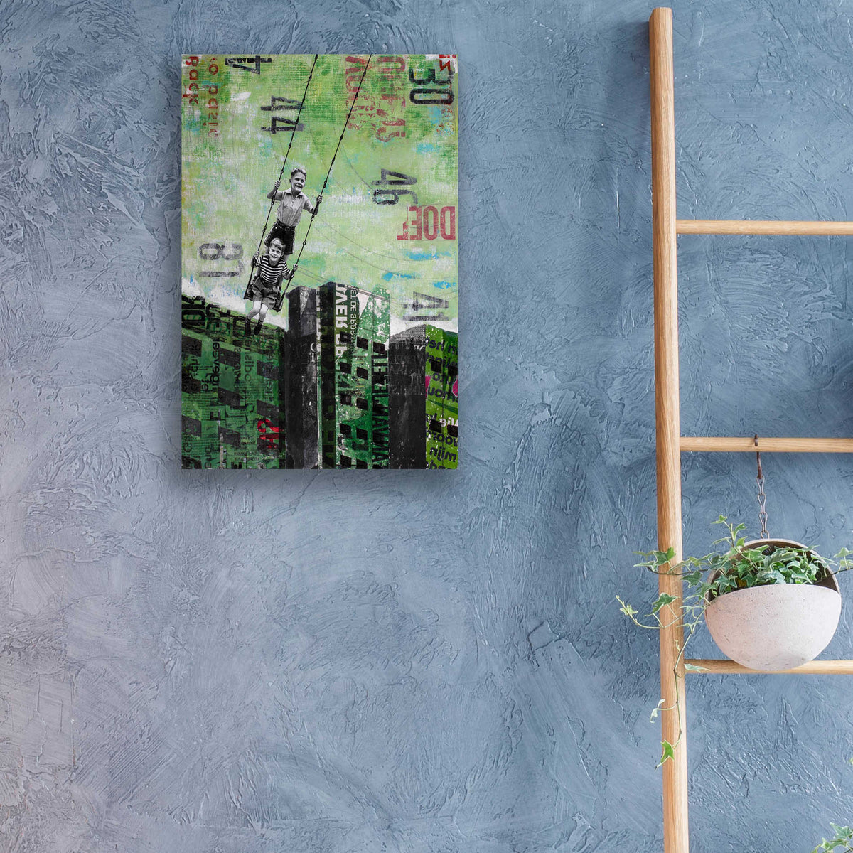 Epic Art 'TUESDAY SWING' by DB Waterman, Acrylic Glass Wall Art,16x24