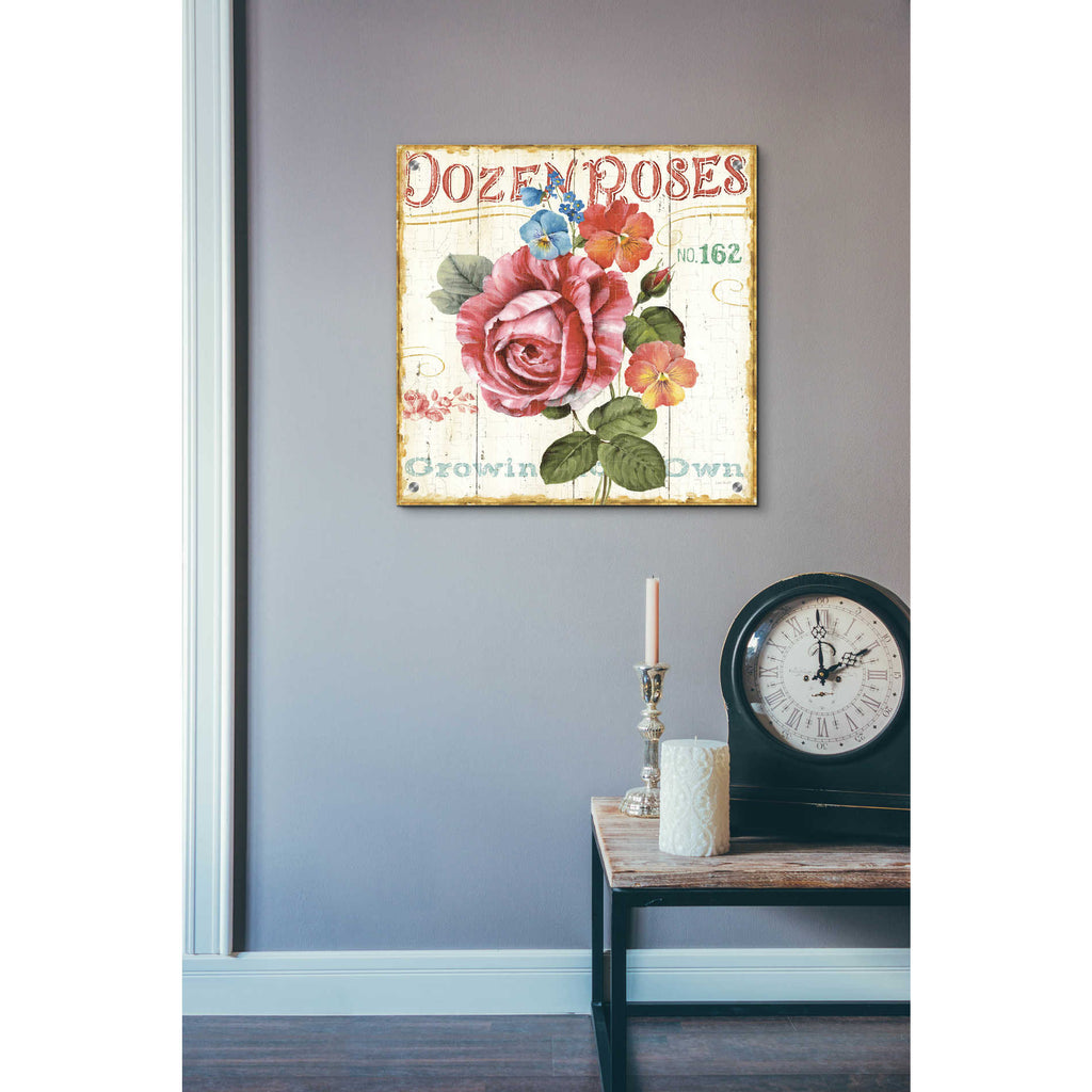 Epic Art 'Rose Garden II' by Lisa Audit, Acrylic Glass Wall Art,24x24