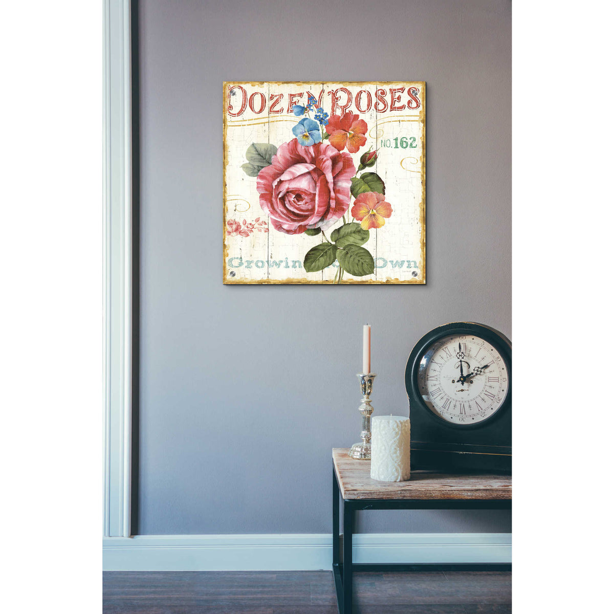 Epic Art 'Rose Garden II' by Lisa Audit, Acrylic Glass Wall Art,24x24