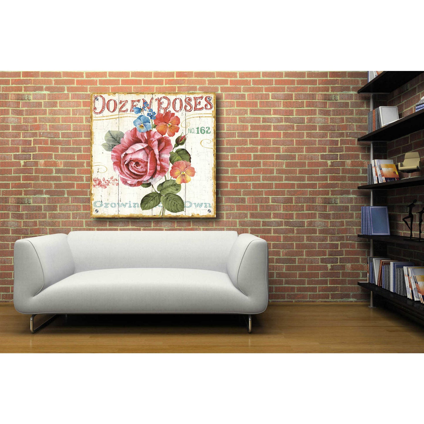 Epic Art 'Rose Garden II' by Lisa Audit, Acrylic Glass Wall Art,36x36