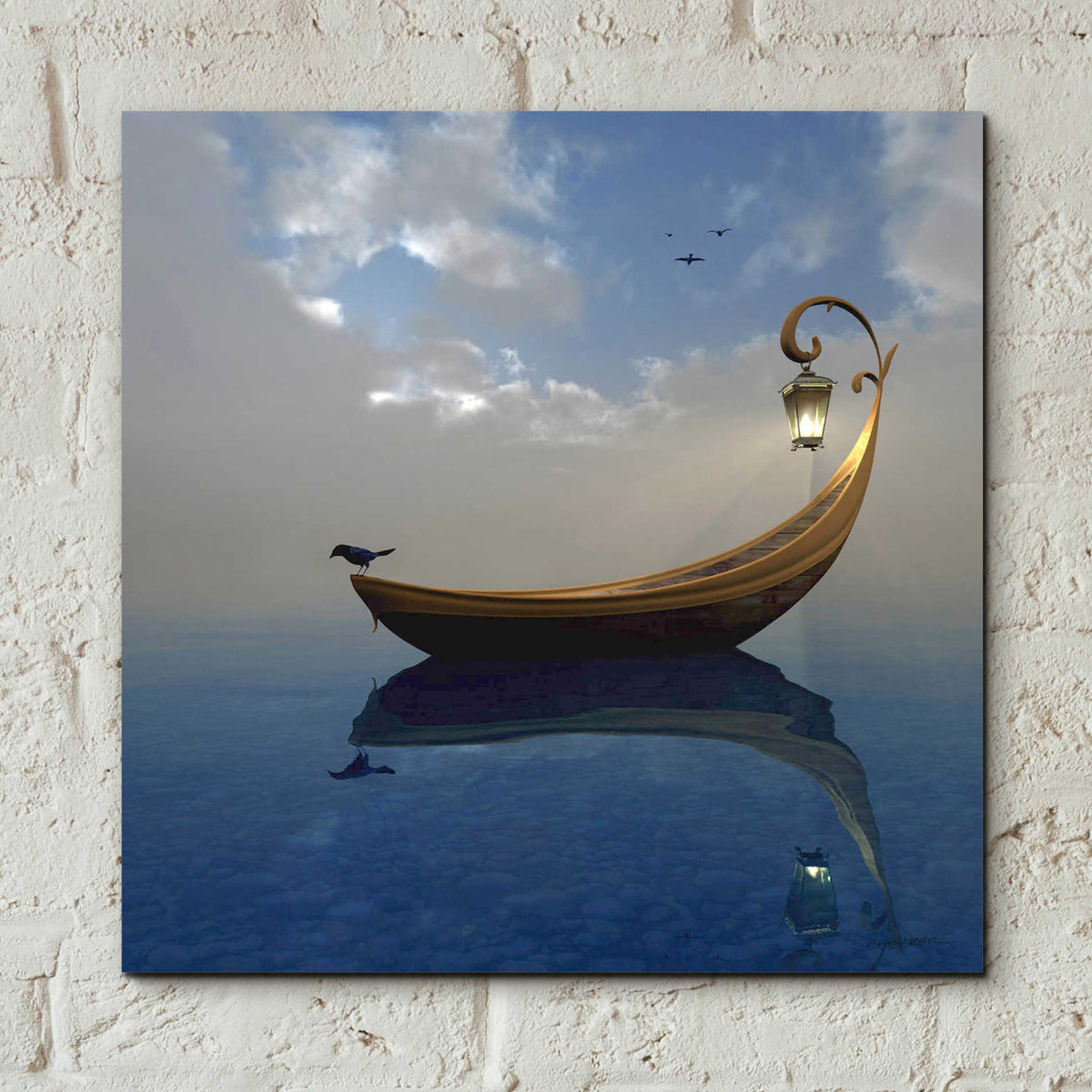 Epic Art 'Narcissism' by Cynthia Decker, Acrylic Glass Wall Art,12x12