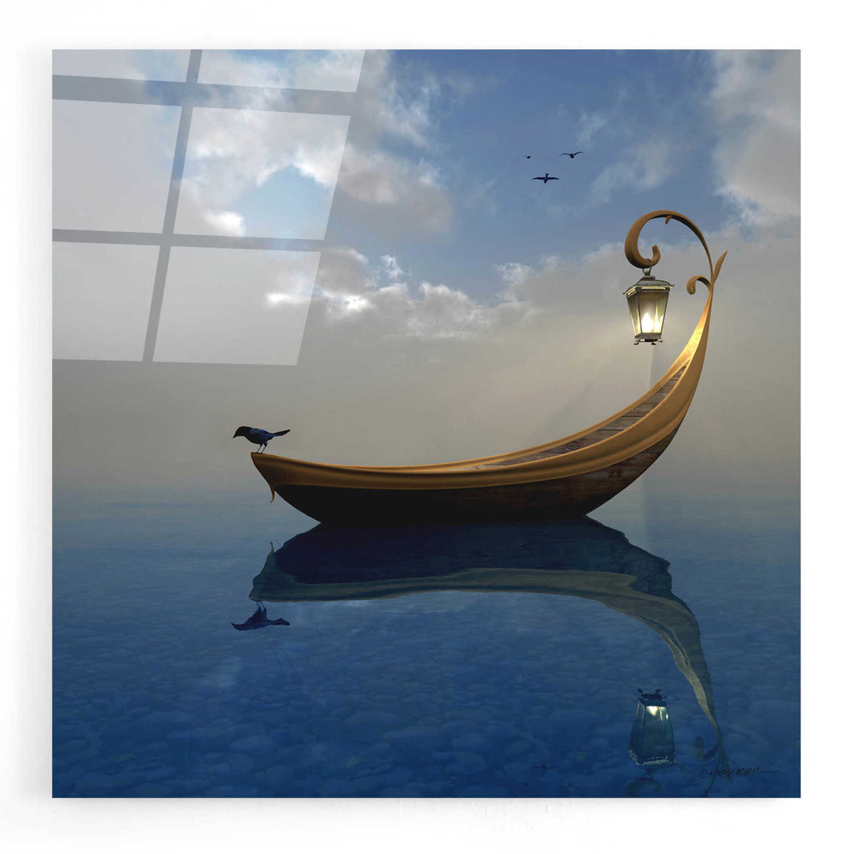 Epic Art 'Narcissism' by Cynthia Decker, Acrylic Glass Wall Art