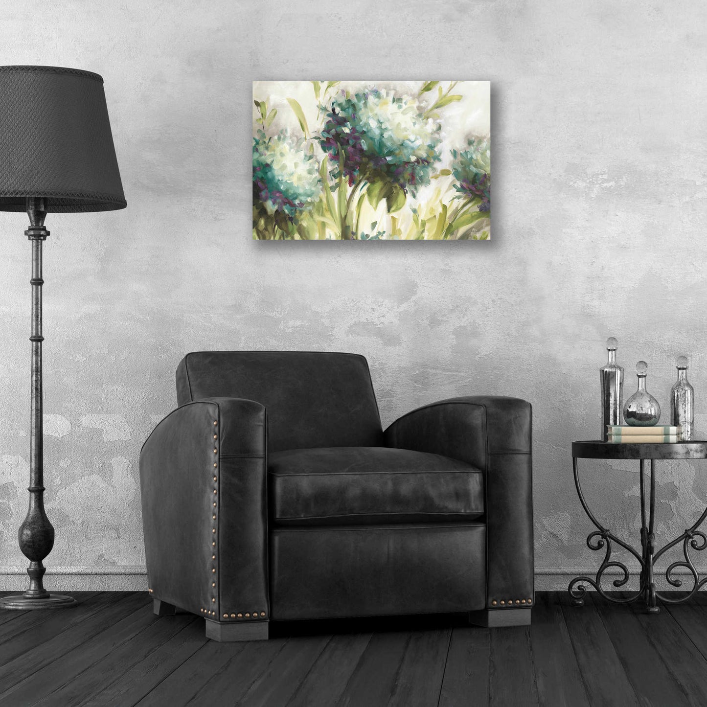 Epic Art 'Hydrangea Field' by Lisa Audit, Acrylic Glass Wall Art,24x16