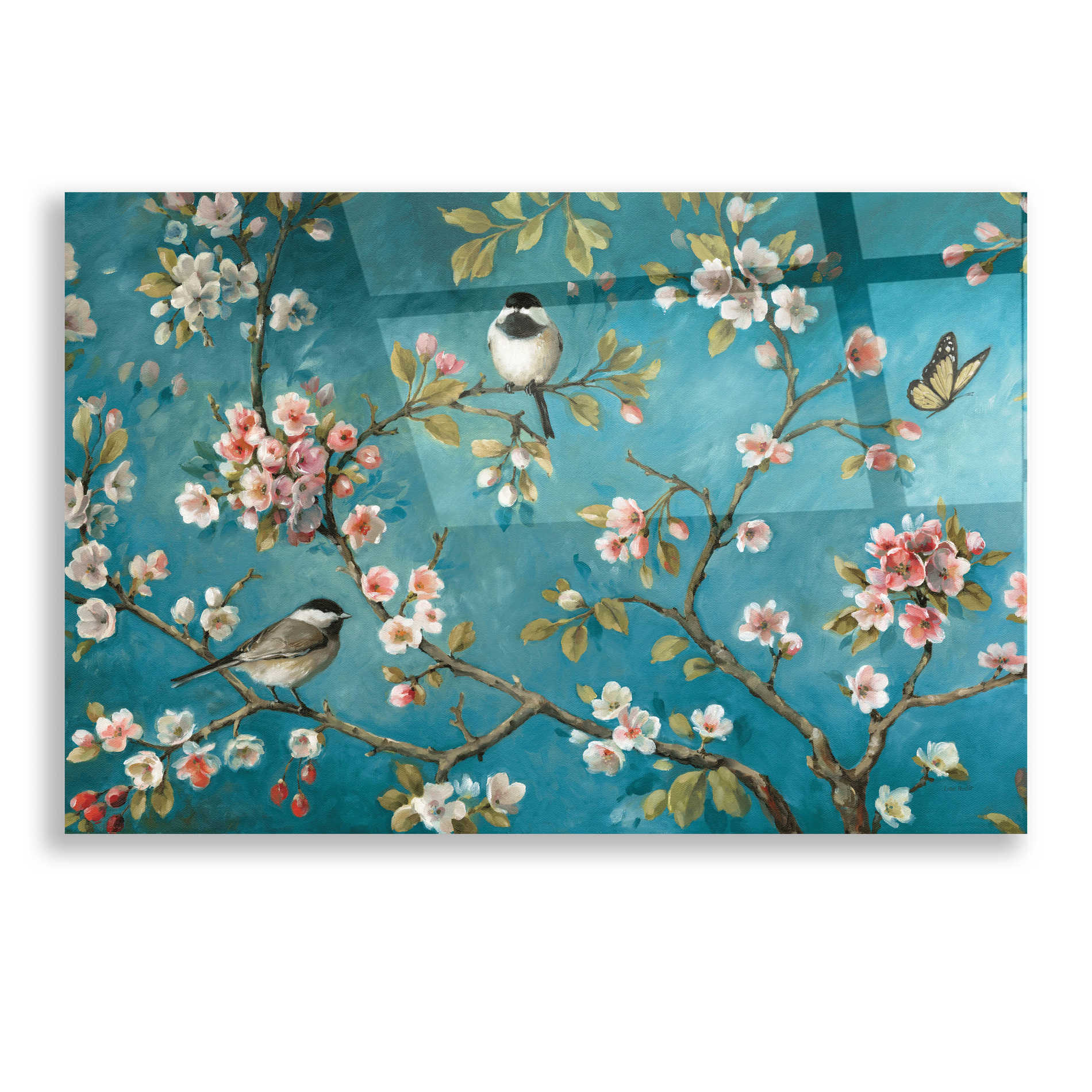 Epic Art 'Blossom I' by Lisa Audit, Acrylic Glass Wall Art,16x12