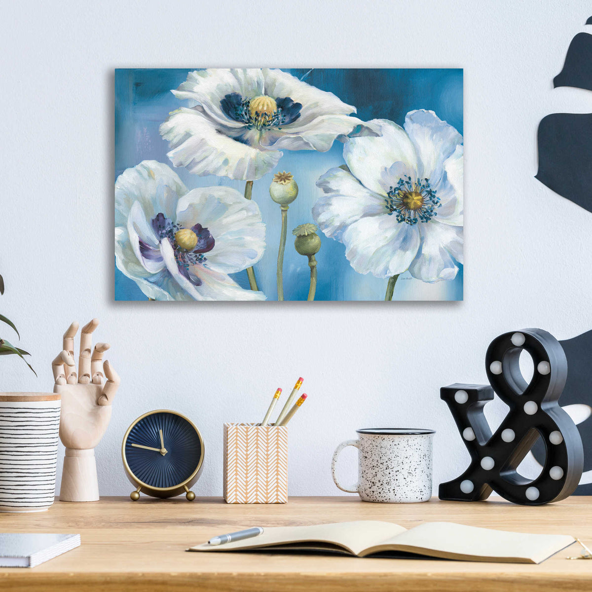 Epic Art 'Blue Dance I' by Lisa Audit, Acrylic Glass Wall Art,16x12