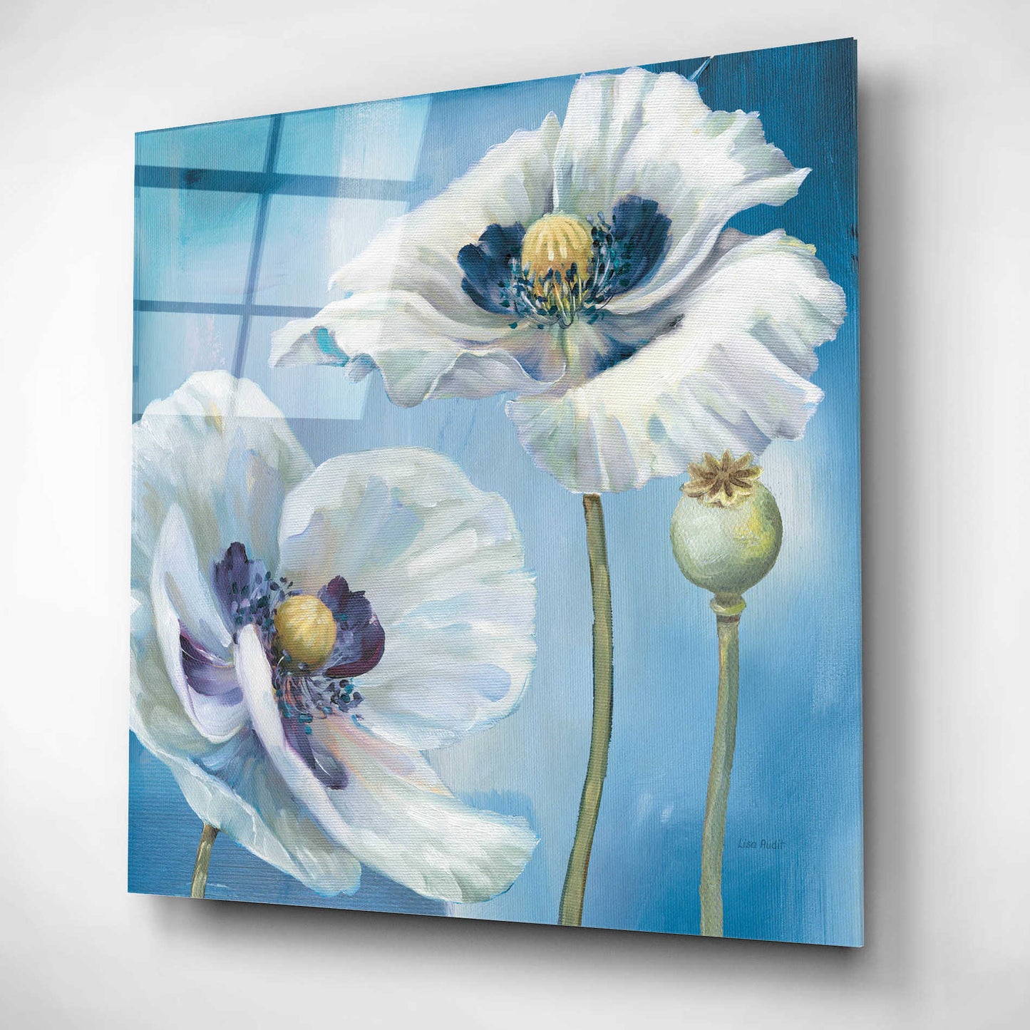 Epic Art 'Blue Dance II' by Lisa Audit, Acrylic Glass Wall Art,12x12