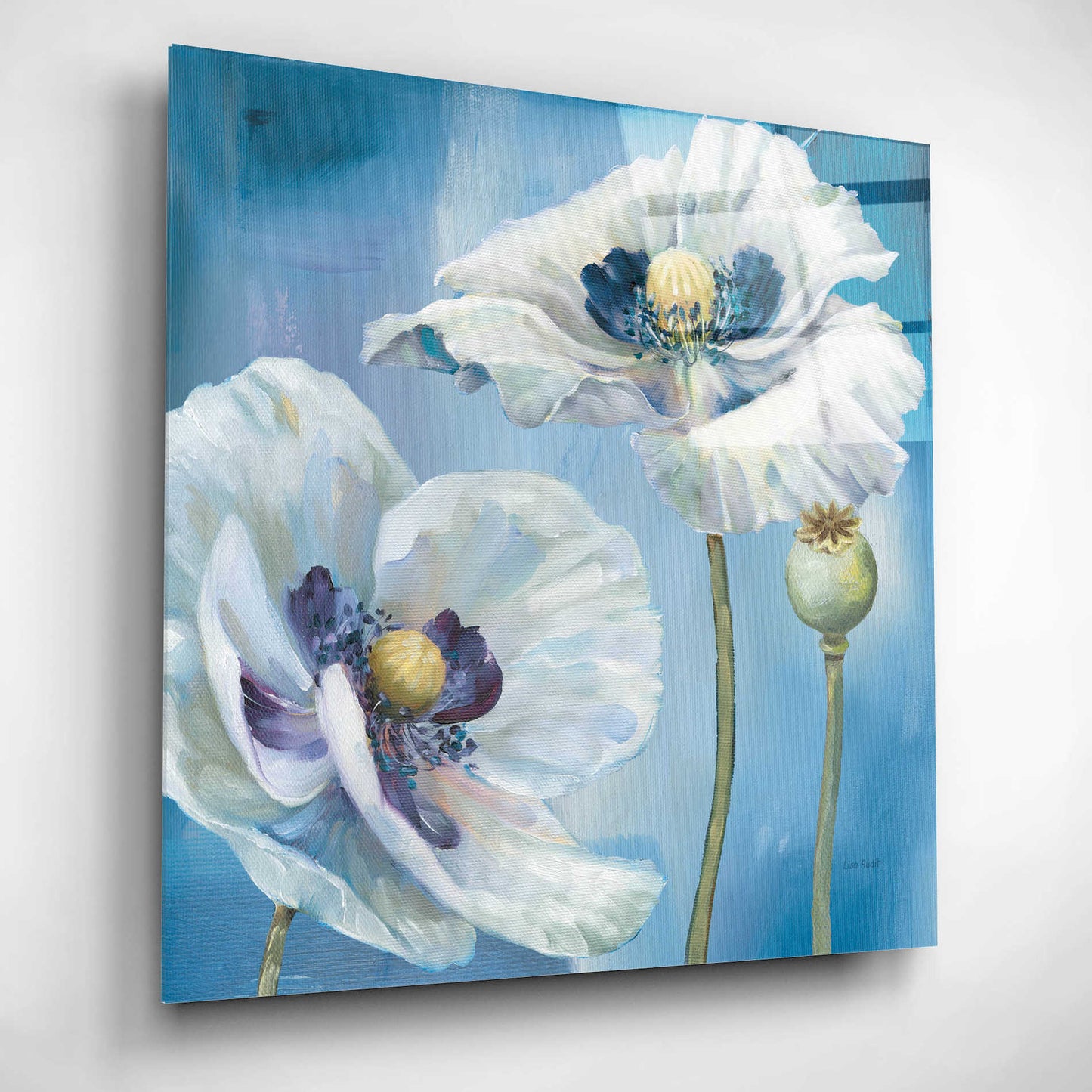 Epic Art 'Blue Dance II' by Lisa Audit, Acrylic Glass Wall Art,12x12