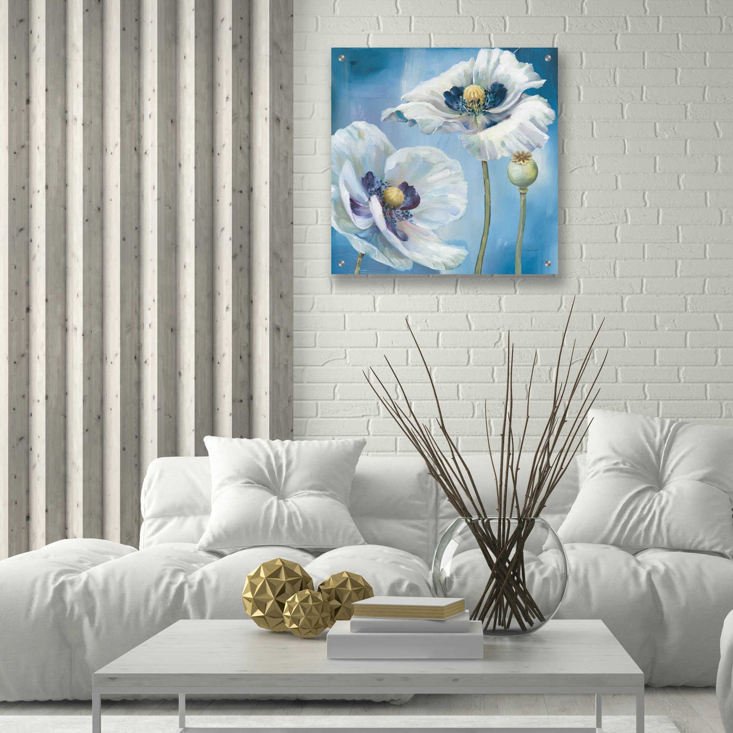 Epic Art 'Blue Dance II' by Lisa Audit, Acrylic Glass Wall Art,24x24