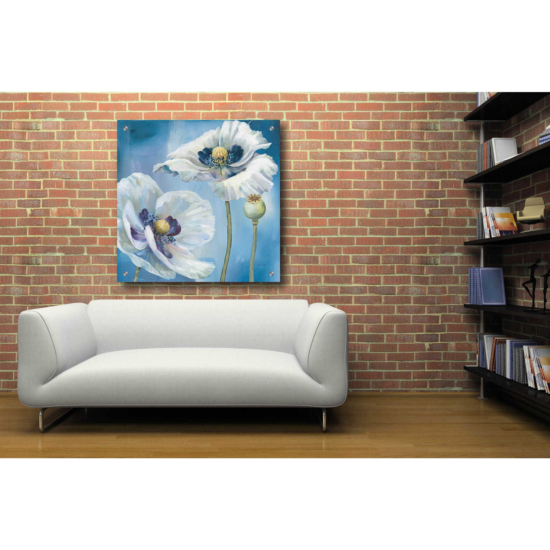 Epic Art 'Blue Dance II' by Lisa Audit, Acrylic Glass Wall Art,36x36