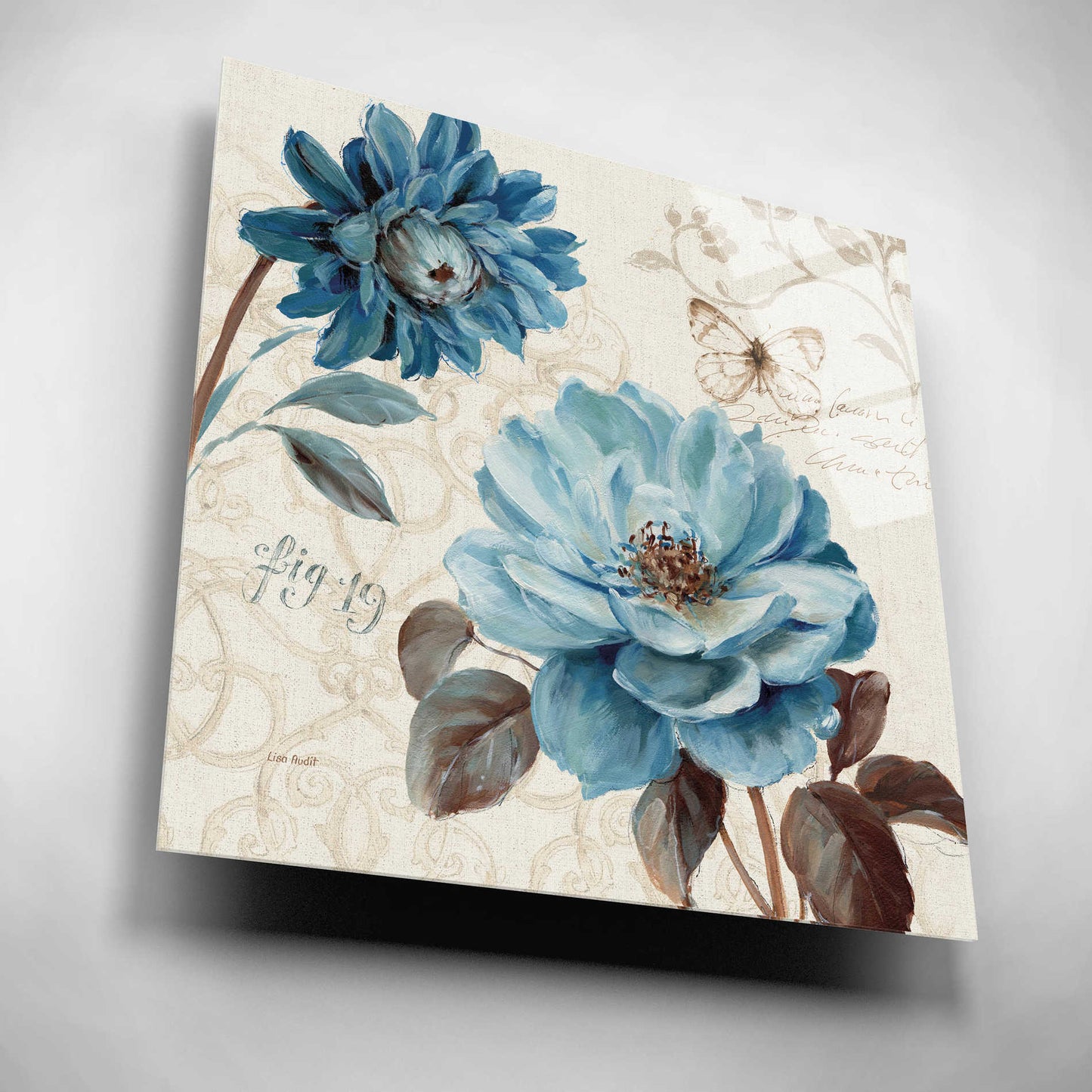 Epic Art 'A Blue Note III' by Lisa Audit, Acrylic Glass Wall Art,12x12