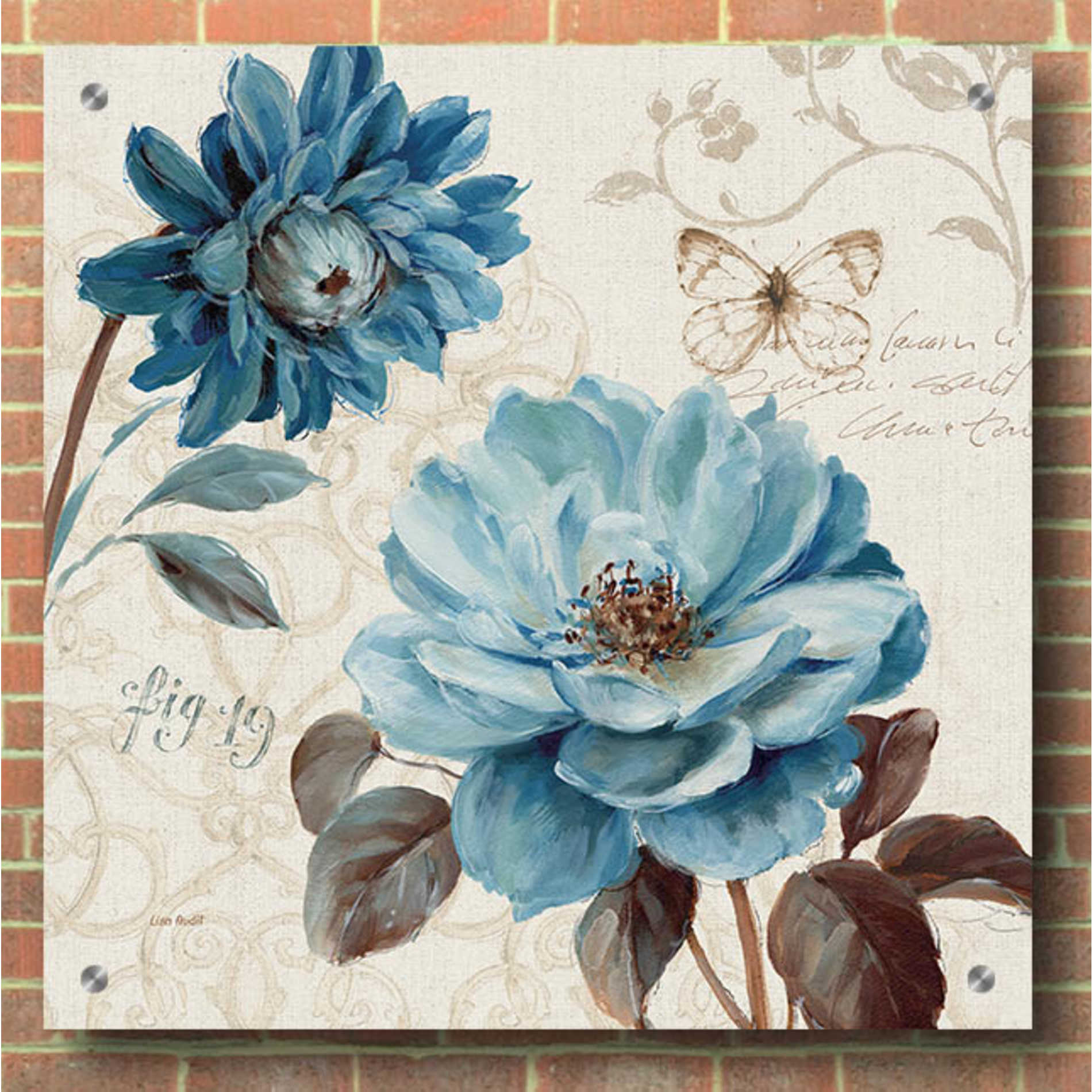 Epic Art 'A Blue Note III' by Lisa Audit, Acrylic Glass Wall Art,36x36