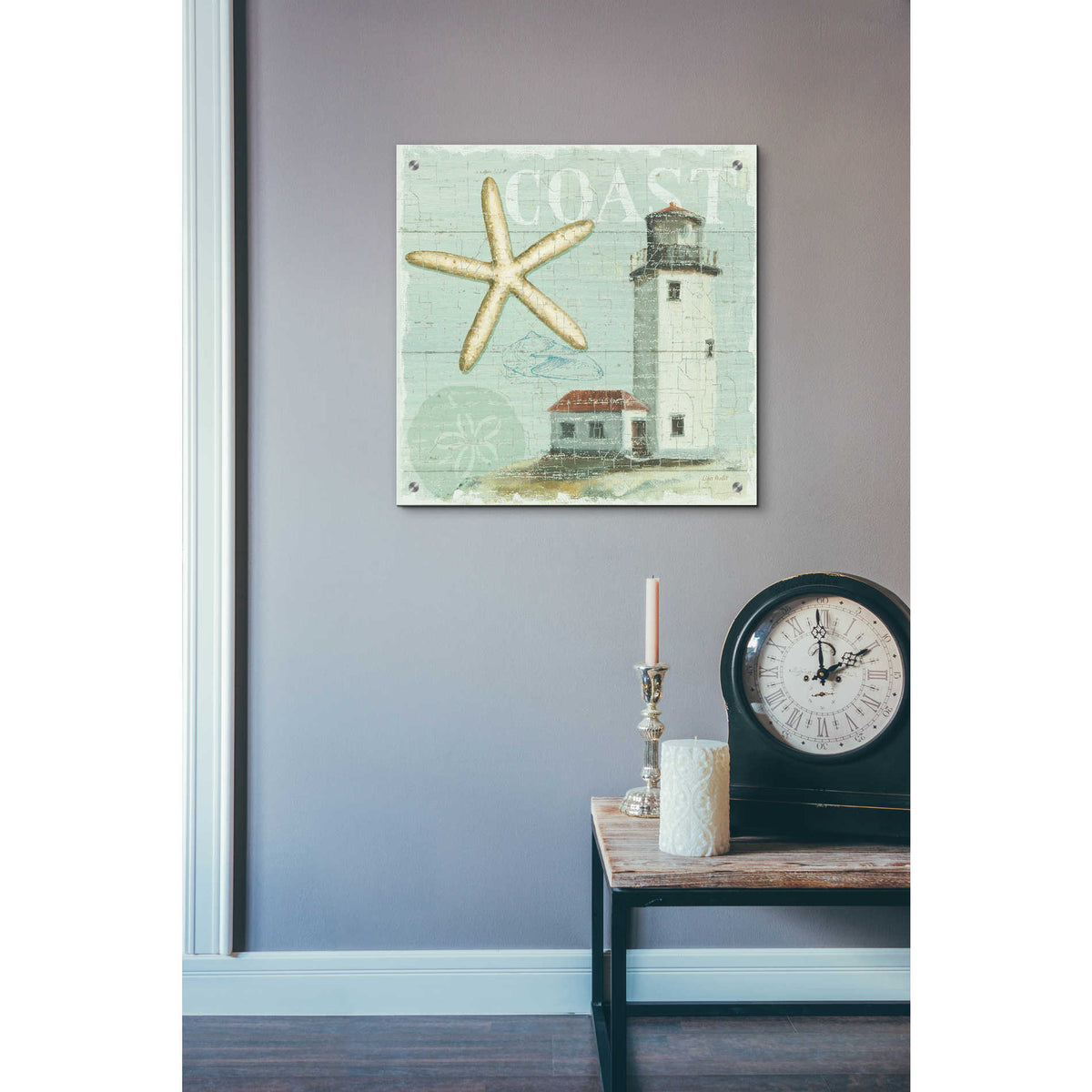 Epic Art 'Beach House II' by Lisa Audit, Acrylic Glass Wall Art,24x24