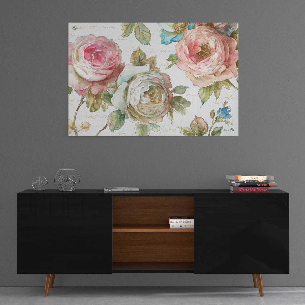 Epic Art 'Poeme D Amour II' by Lisa Audit, Acrylic Glass Wall Art,36x24