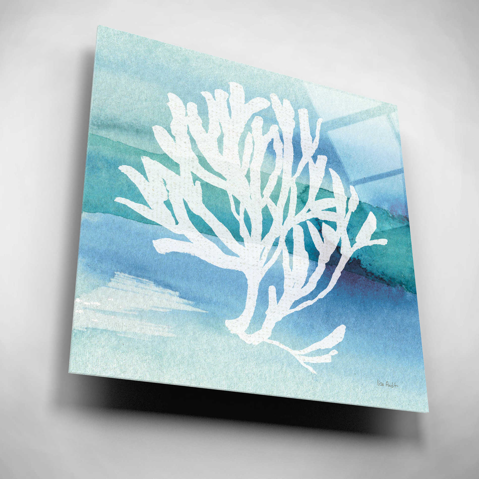 Epic Art 'Sea Life Coral I' by Lisa Audit, Acrylic Glass Wall Art,12x12