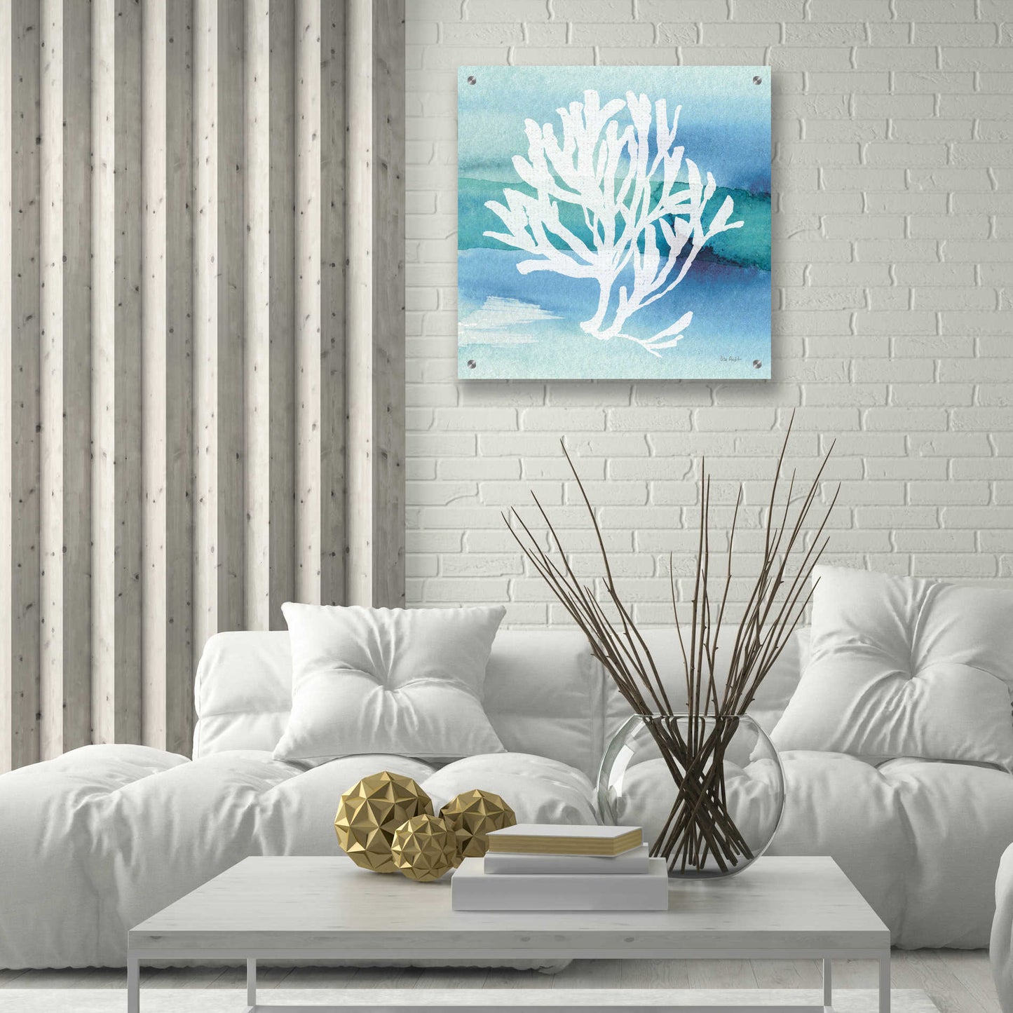 Epic Art 'Sea Life Coral I' by Lisa Audit, Acrylic Glass Wall Art,24x24