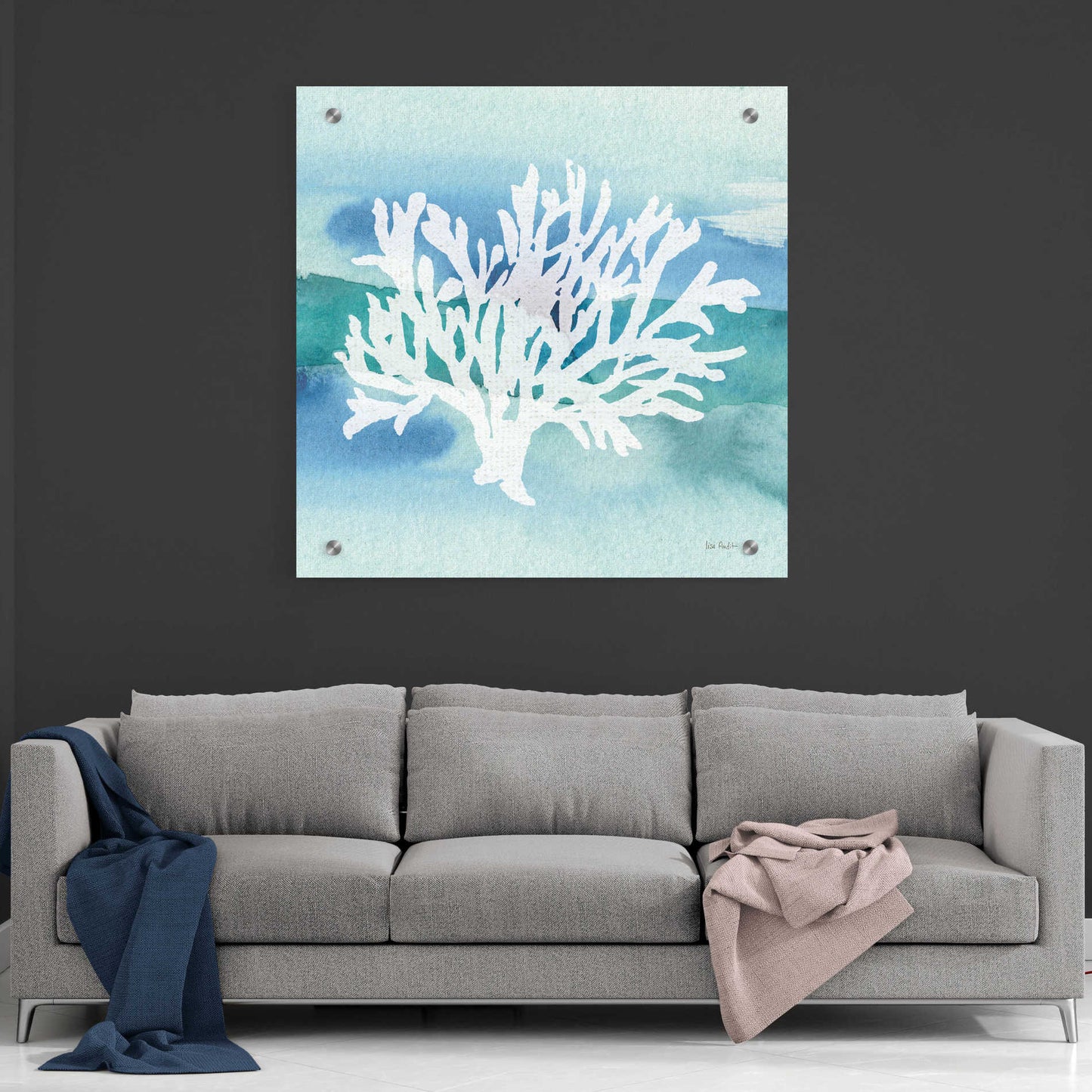 Epic Art 'Sea Life Coral II' by Lisa Audit, Acrylic Glass Wall Art,36x36