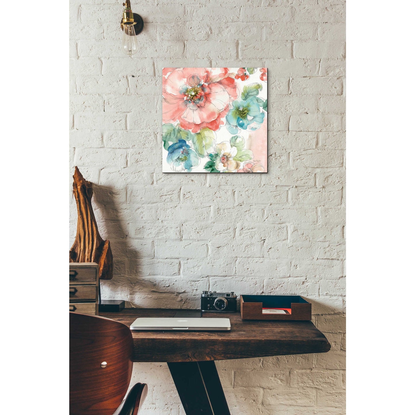 Epic Art 'Summer Bloom II' by Lisa Audit, Acrylic Glass Wall Art,12x12