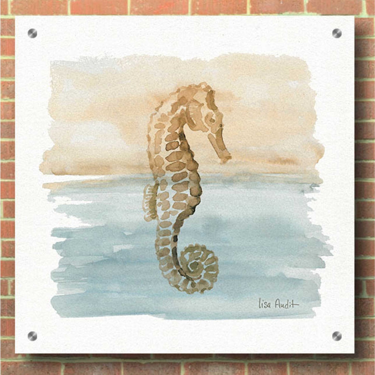 Epic Art 'Sand and Sea III' by Lisa Audit, Acrylic Glass Wall Art,36x36