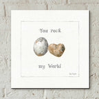 Epic Art 'Pebbles and Sandpipers V' by Lisa Audit, Acrylic Glass Wall Art,12x12