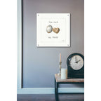 Epic Art 'Pebbles and Sandpipers V' by Lisa Audit, Acrylic Glass Wall Art,24x24