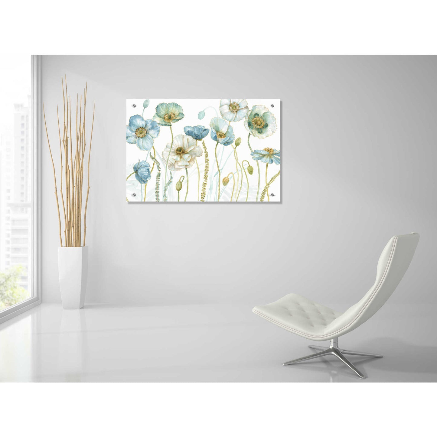 Epic Art 'My Greenhouse Flowers I' by Lisa Audit, Acrylic Glass Wall Art,36x24