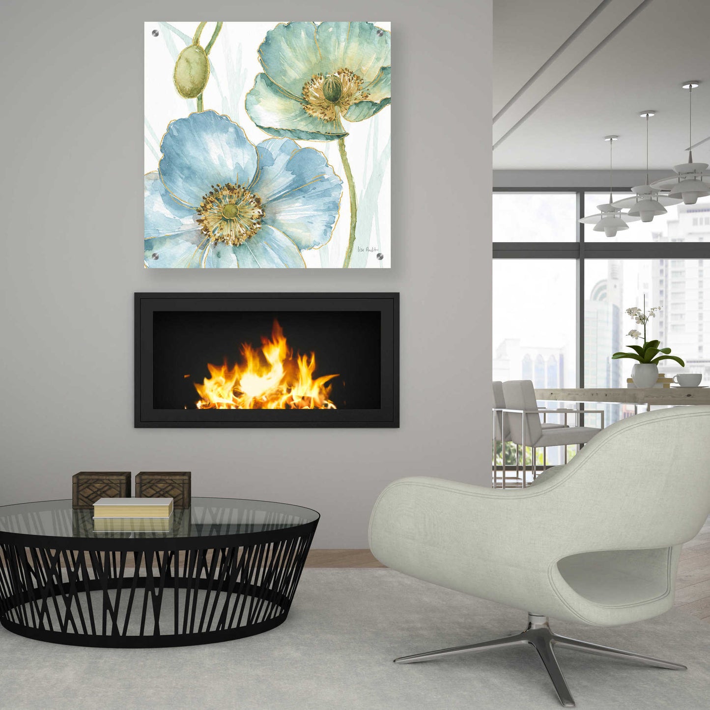 Epic Art 'My Greenhouse Flowers II' by Lisa Audit, Acrylic Glass Wall Art,36x36