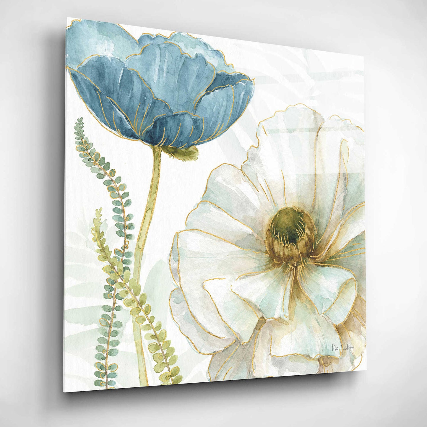 Epic Art 'My Greenhouse Flowers III' by Lisa Audit, Acrylic Glass Wall Art,12x12