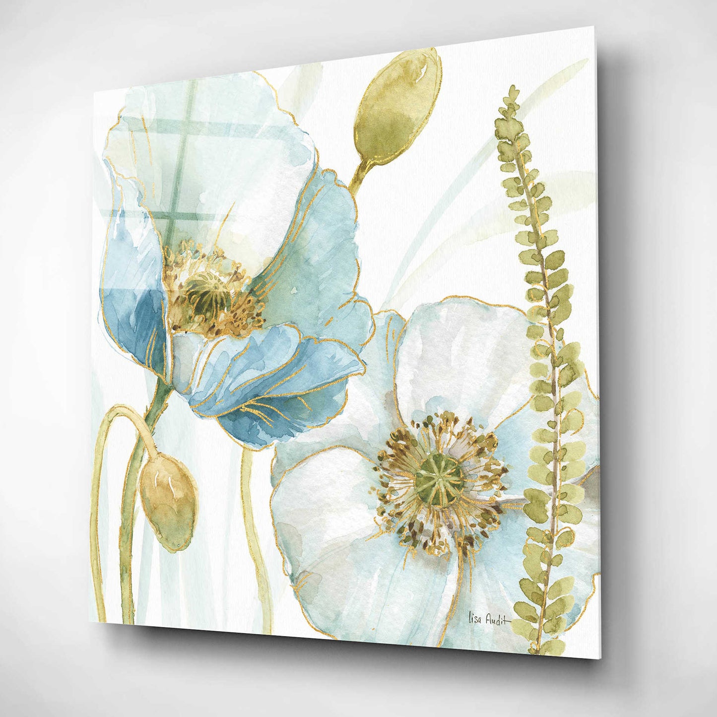 Epic Art 'My Greenhouse Flowers IV' by Lisa Audit, Acrylic Glass Wall Art,12x12