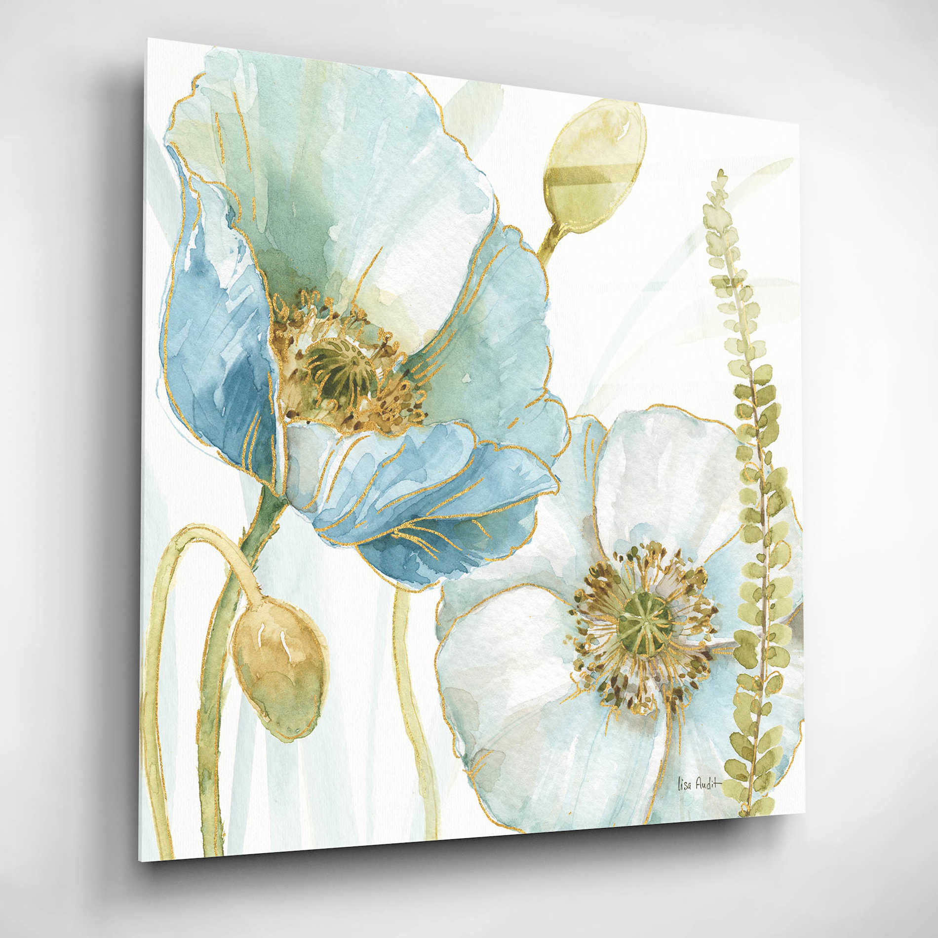 Epic Art 'My Greenhouse Flowers IV' by Lisa Audit, Acrylic Glass Wall Art,12x12