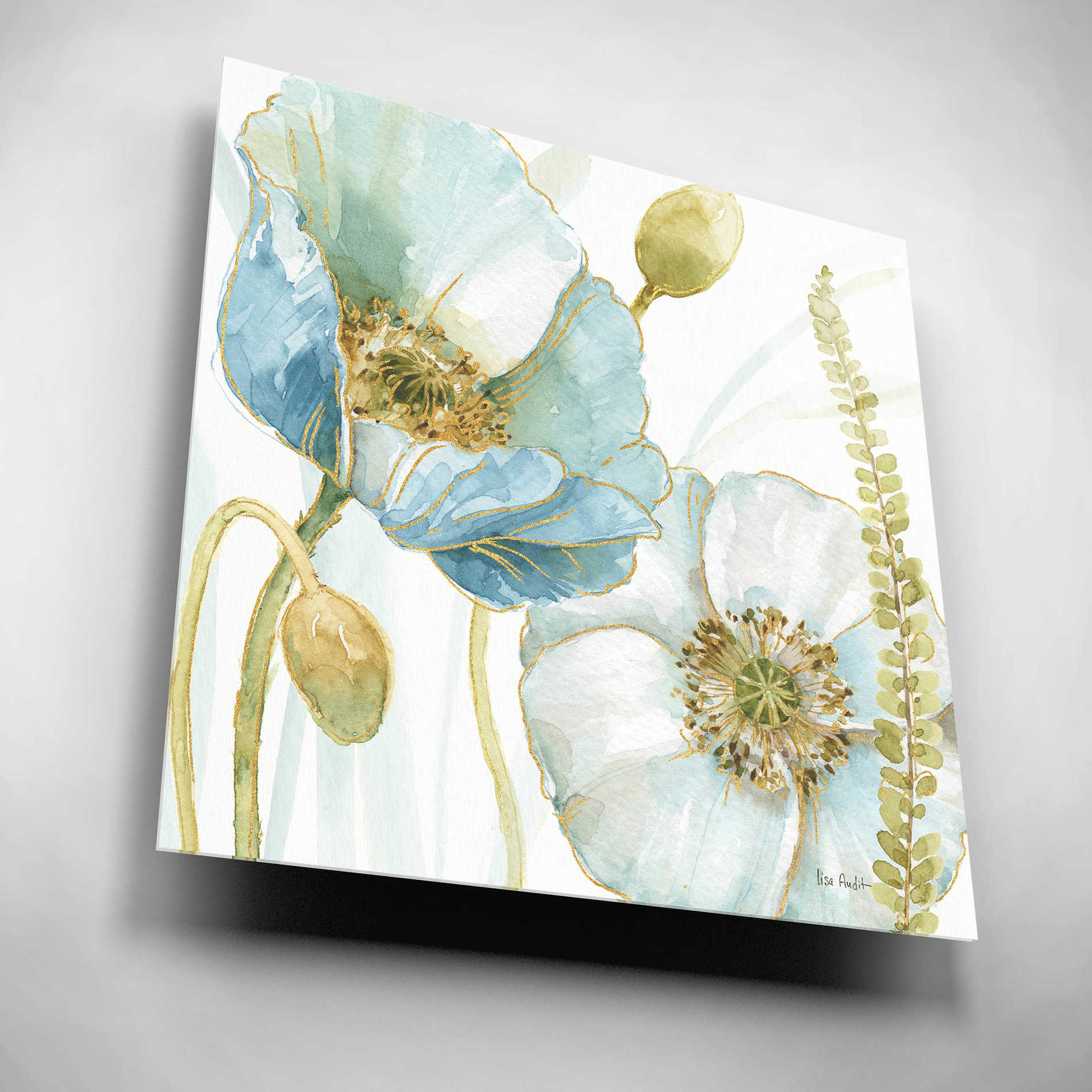 Epic Art 'My Greenhouse Flowers IV' by Lisa Audit, Acrylic Glass Wall Art,12x12