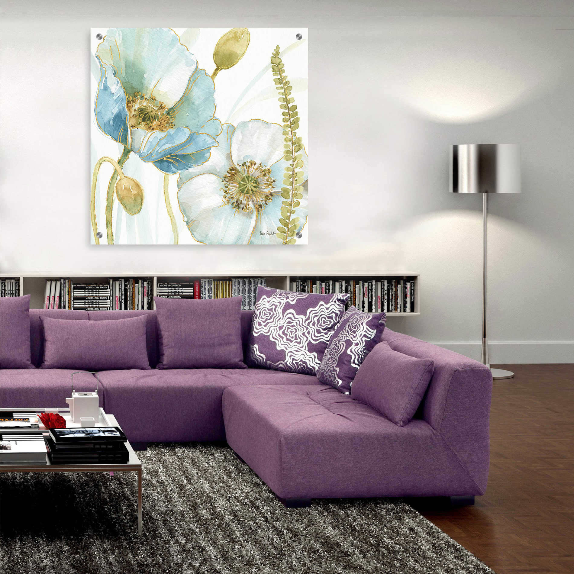 Epic Art 'My Greenhouse Flowers IV' by Lisa Audit, Acrylic Glass Wall Art,36x36