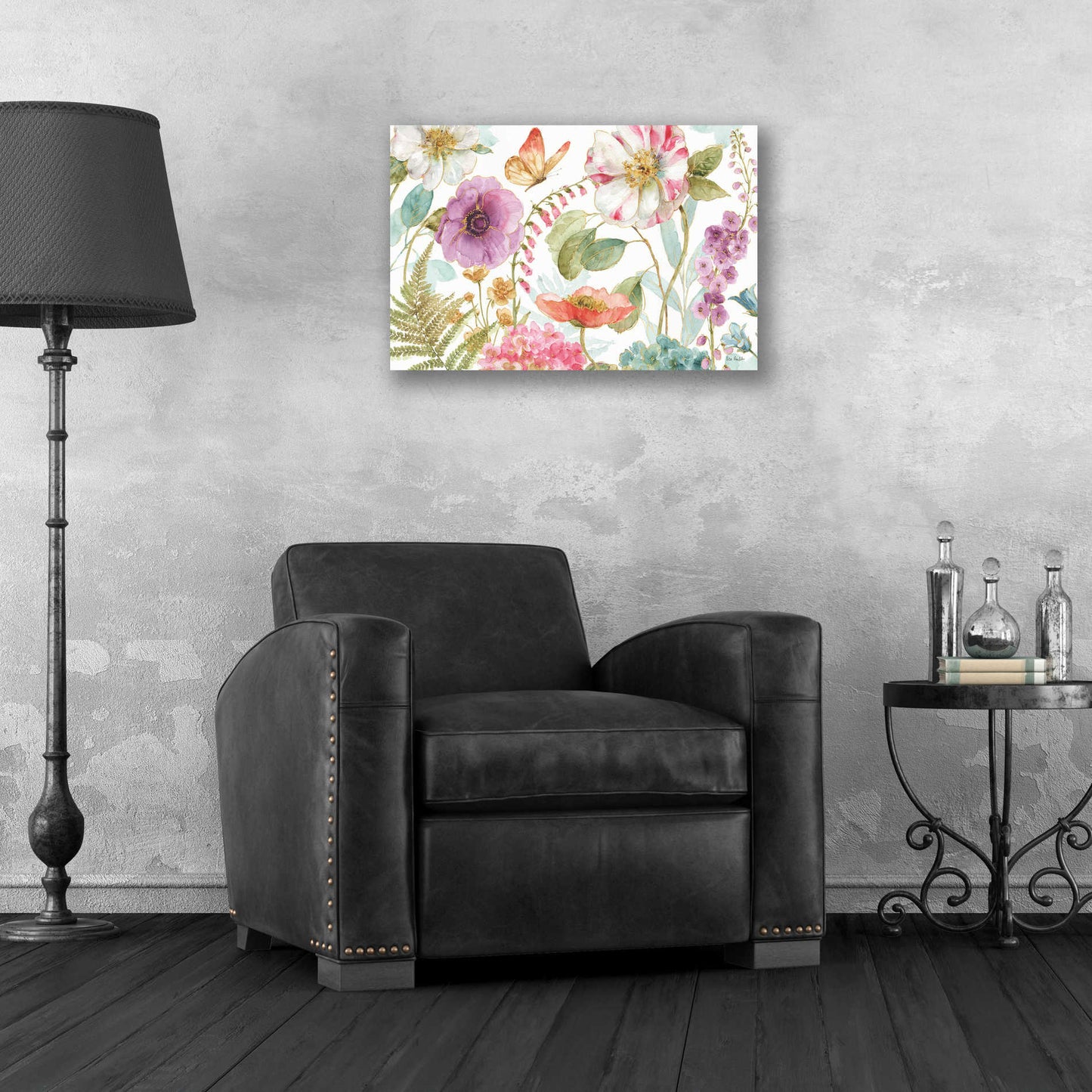 Epic Art 'Rainbow Seeds Flowers I' by Lisa Audit, Acrylic Glass Wall Art,24x16