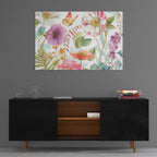Epic Art 'Rainbow Seeds Flowers I' by Lisa Audit, Acrylic Glass Wall Art,36x24