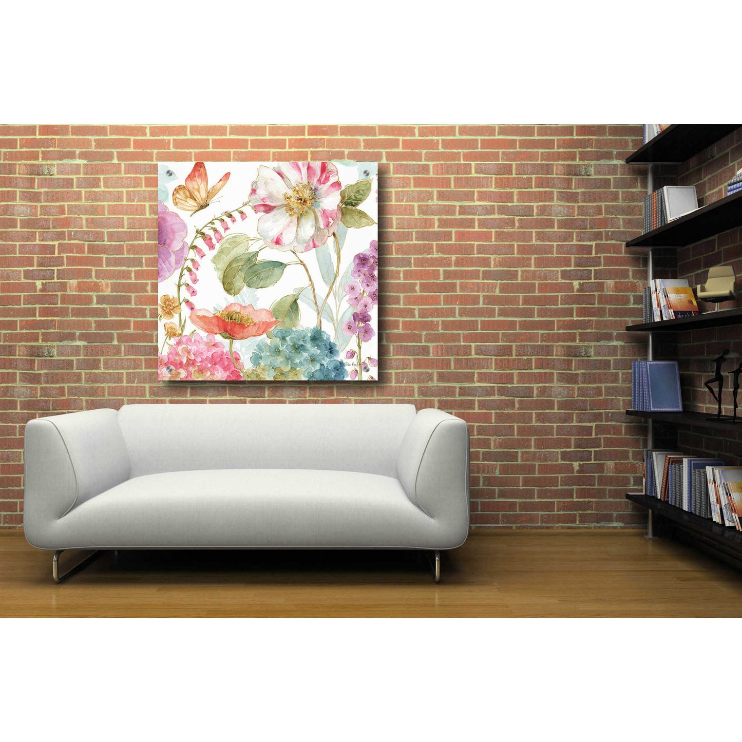 Epic Art 'Rainbow Seeds Flowers II' by Lisa Audit, Acrylic Glass Wall Art,36x36