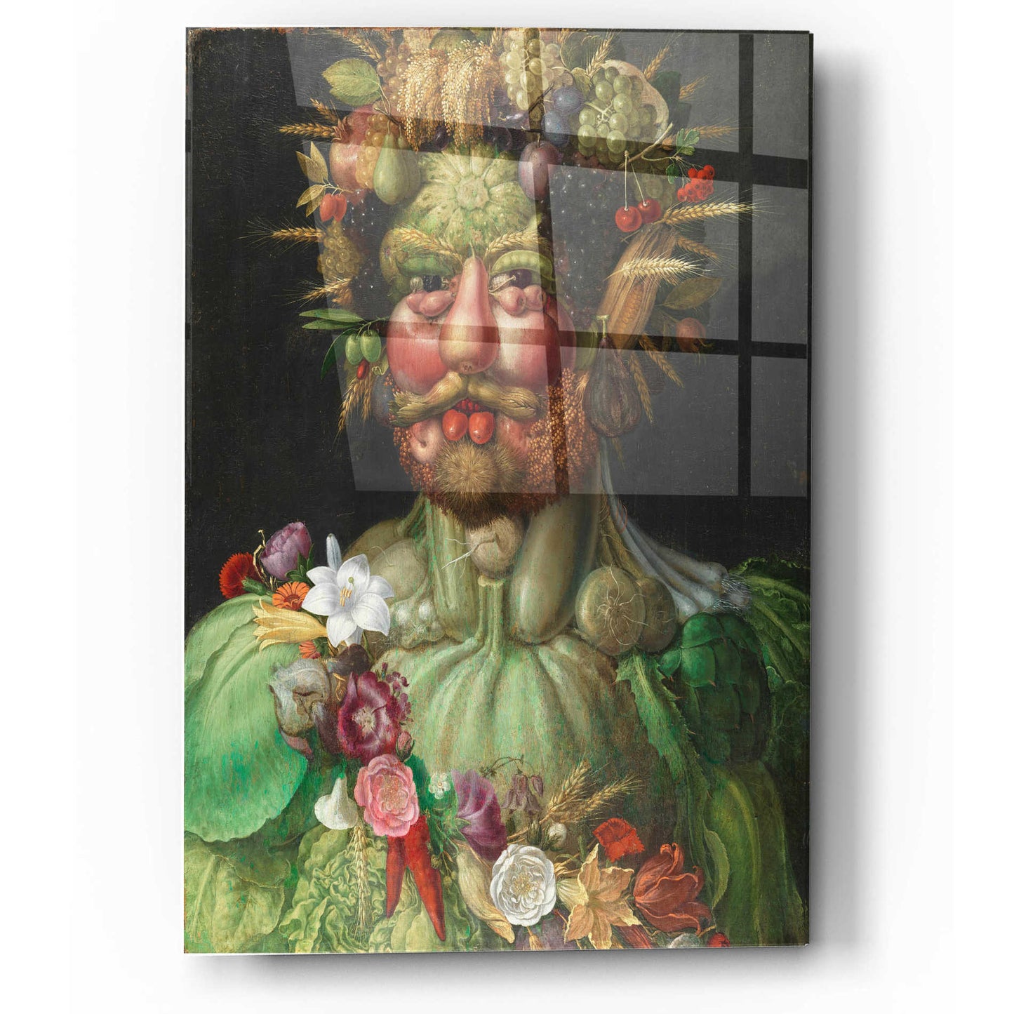 Epic Art 'Vertumnus' by Guiseppe Arcimboldo, Acrylic Glass Wall Art,12x16