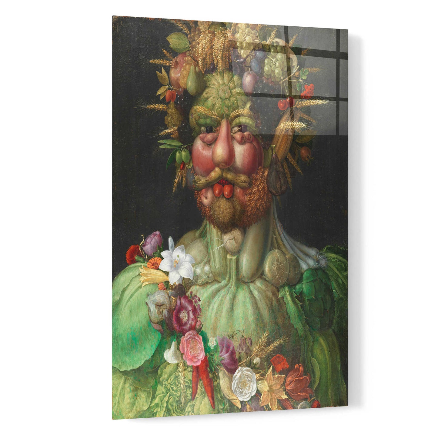 Epic Art 'Vertumnus' by Guiseppe Arcimboldo, Acrylic Glass Wall Art,16x24