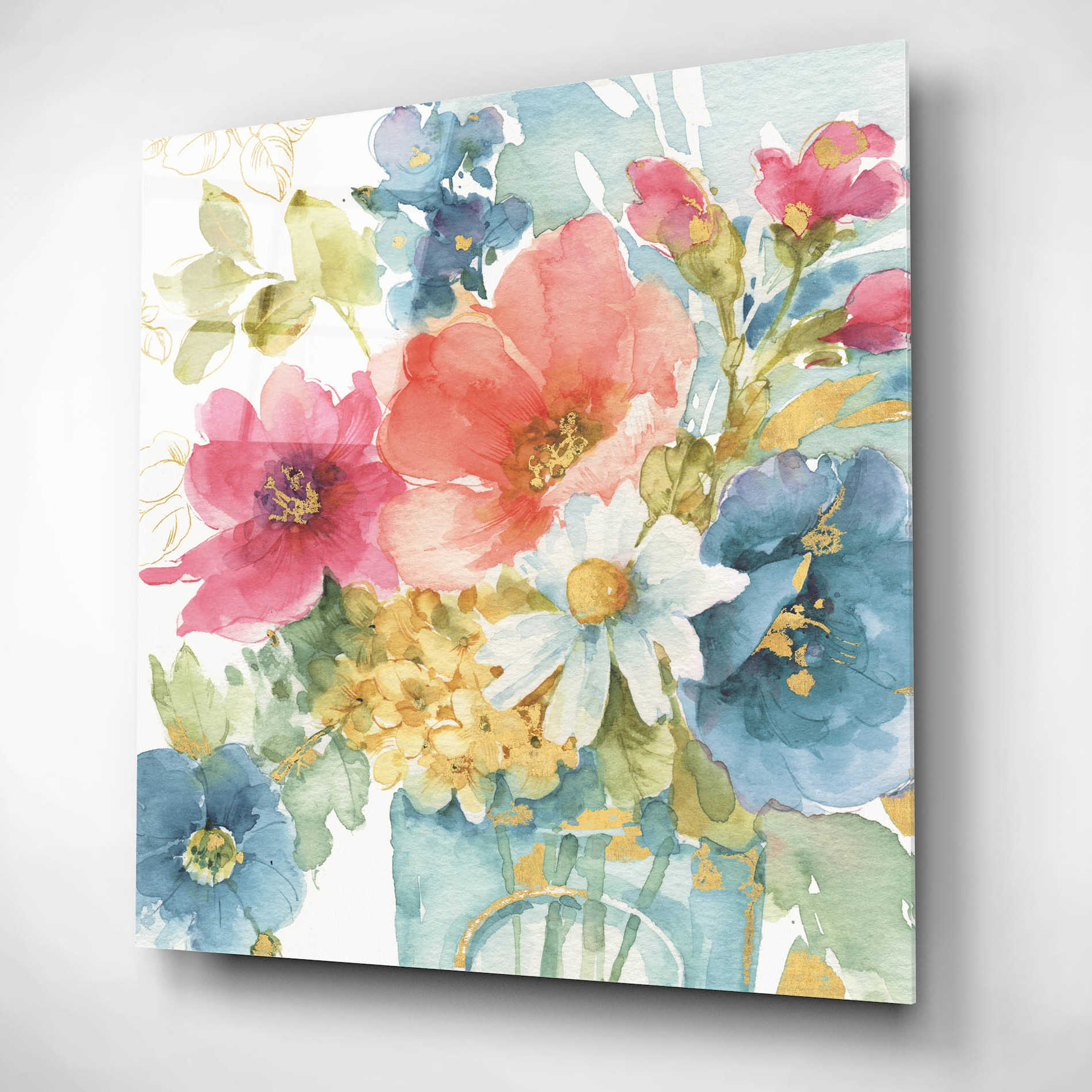 Epic Art 'My Garden Bouquet II,' by Lisa Audit, Acrylic Glass Wall Art,12x12