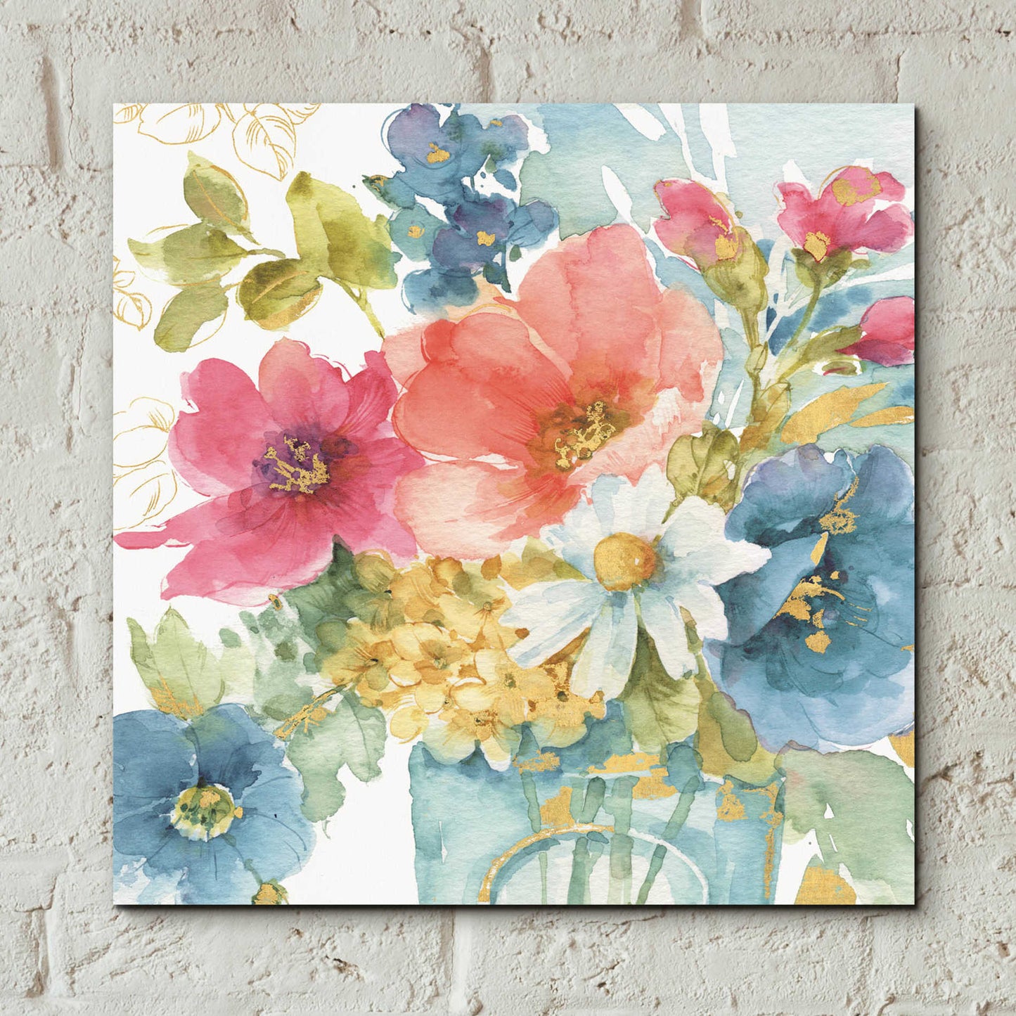 Epic Art 'My Garden Bouquet II,' by Lisa Audit, Acrylic Glass Wall Art,12x12