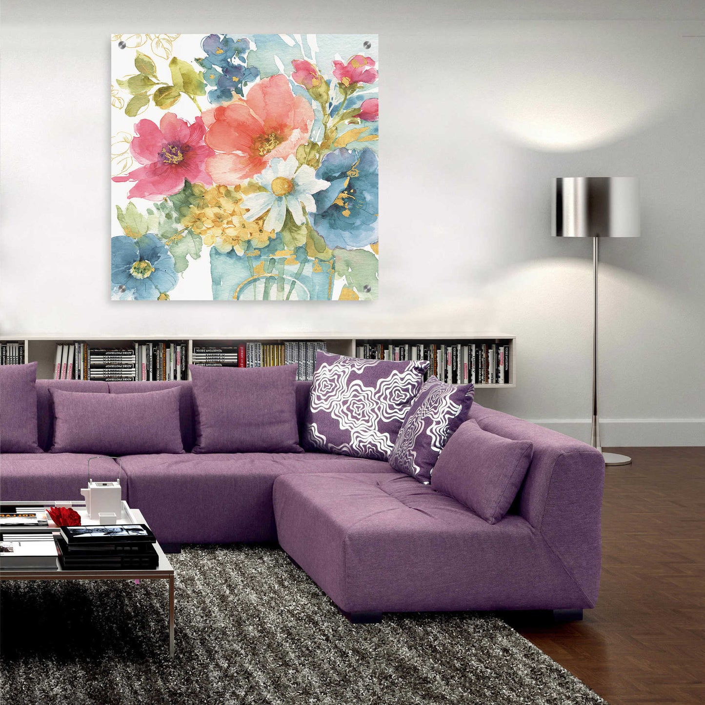 Epic Art 'My Garden Bouquet II,' by Lisa Audit, Acrylic Glass Wall Art,36x36
