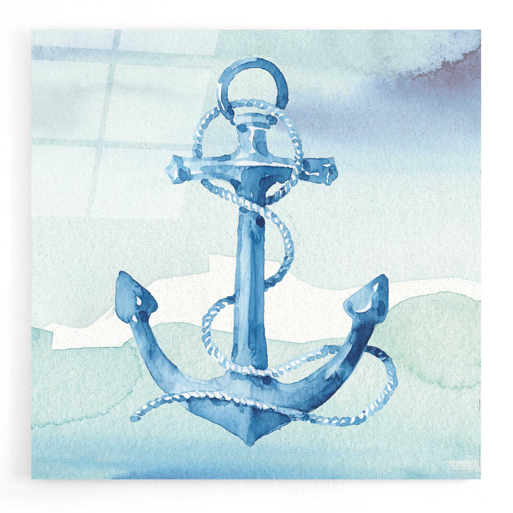 Epic Art 'Sea Life Anchor II,' by Lisa Audit, Acrylic Glass Wall Art